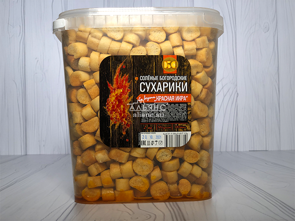 Сухарики с красной икрой в Новомосковске