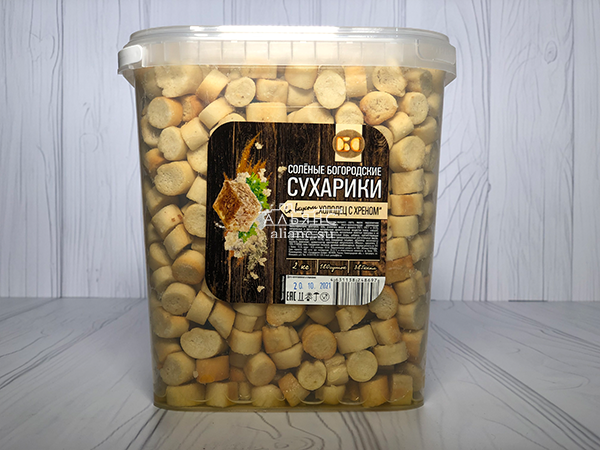 Сухарики с холодцом и хреном в Новомосковске