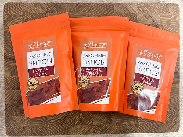 Мясо (АЛЬЯНС) вяленое курица "Гриль" 50 гр. в Новомосковске