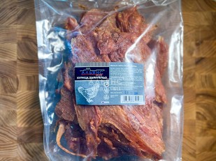 Картофель «Бруто» со вкусом сметаны и зелени 130 гр.: Мясо (АЛЬЯНС) вяленое курица 500гр 