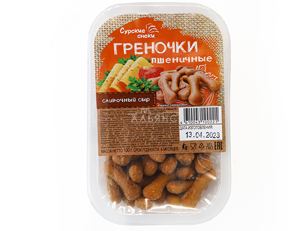 Сурские (ПШЕНИЧНЫЕ) Сливочный сыр (100 гр) в Новомосковске